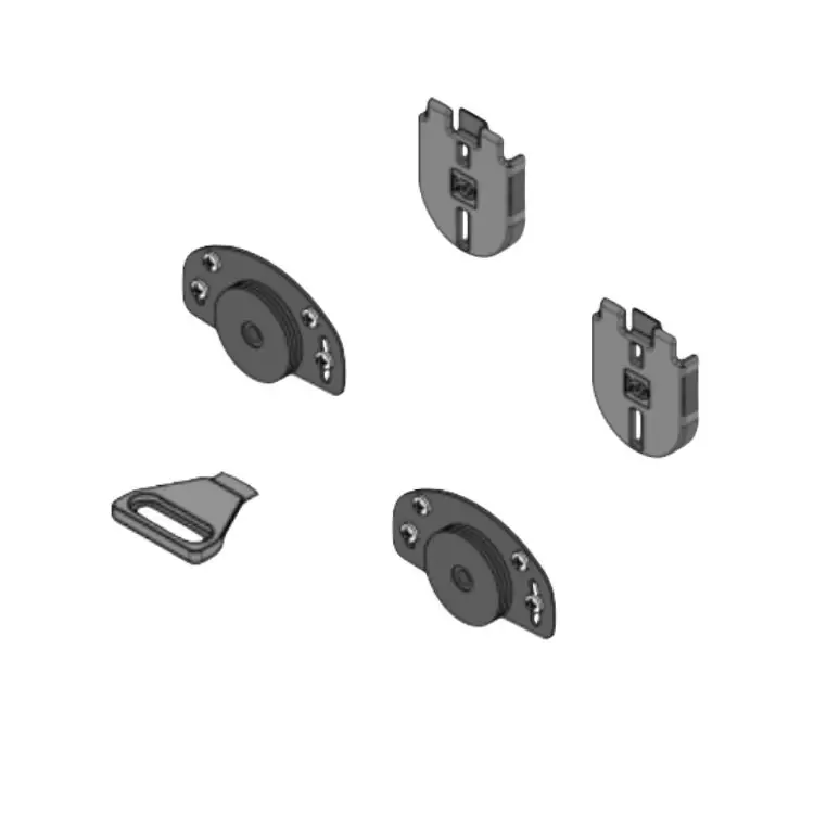 Koop Vandaag Kit Accessori Koblenz per scorrevole System 0320, per 1 anta, portata 40 Kg, con Pattini superiori e Carrelli inferiori