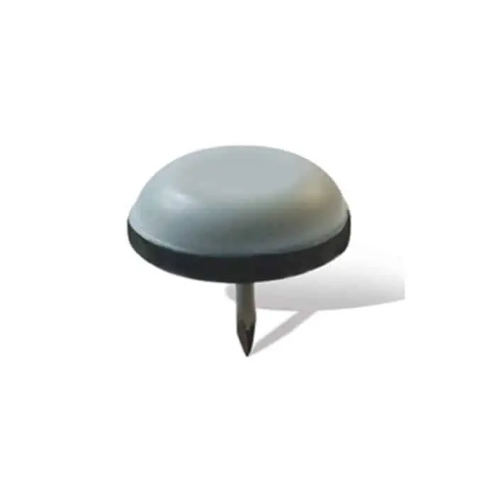 Alleen Vandaag Confezione 8 scivoli in PTFE Itafeltri con chiodo, diametro 20 mm, colore Grigio