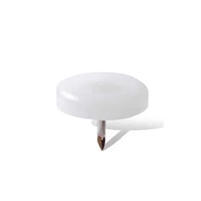Confezione 8 scivoli in plastica Glides Itafeltri con chiodo, diametro 20 mm, colore Marrone Premium