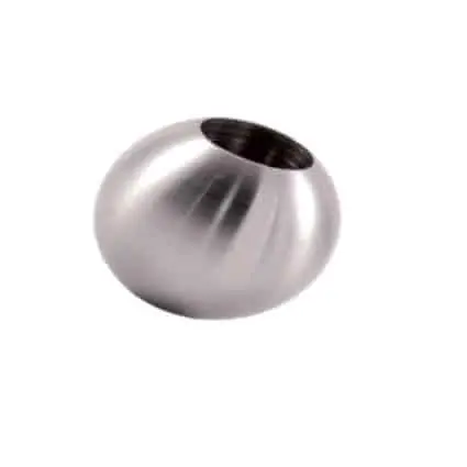 Gereduceerde Prijs Sfera terminale piena per corrimano IAMDesign, con foro ceco da 12,2 mm diametro, in acciaio inox, finitura Satin