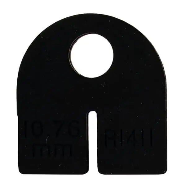 Alleen Vandaag Gommini per pinza di supporto vetro R1411 IAMDesign, spessore vetro 10,76 mm, in gomma Nera