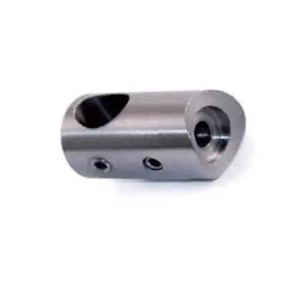 Supporto passante per tondini corrimano IAMDesign, diametro foro 12,2 mm, diametro tubo 42,4 mm, in acciaio inox, finitura Satinata Rechtstreeks Van De Fabrikant