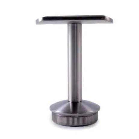 Gecertificeerd Reggicorrimano fisso da parete completo di tappo e terminale per tubo IAMDesign, altezza 75 mm, diametro tubo 33,7 mm, in acciaio, finitura Satinata
