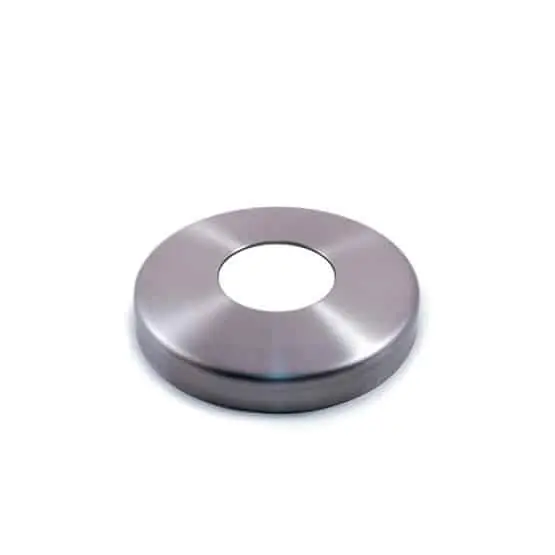 Copriflangia tonda in acciaio inox per corrimani IAMDesign, altezza 15 mm, diametro 105 mm, finitura Satinata Lage Kosten