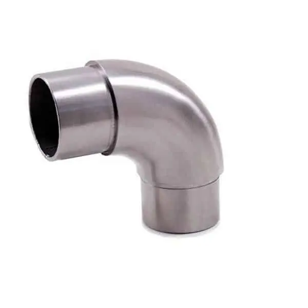 Beperkte Voorraad Curva di giunzione a 90° per corrimano IAMDesign, per tubo da 42,4x2,0 mm, in acciaio inossidabile