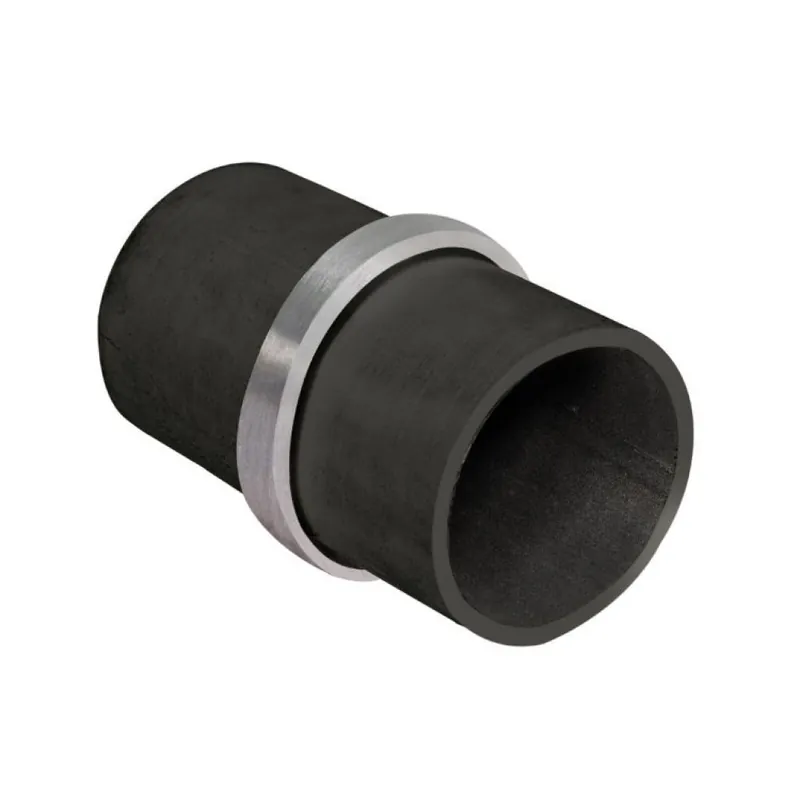 Raccordo coprifili dritto E1200320 India, per tubo tondo diametro 42.4 x 2 mm, materiale ABS e fibra di Vetro Beperkte Voorraad