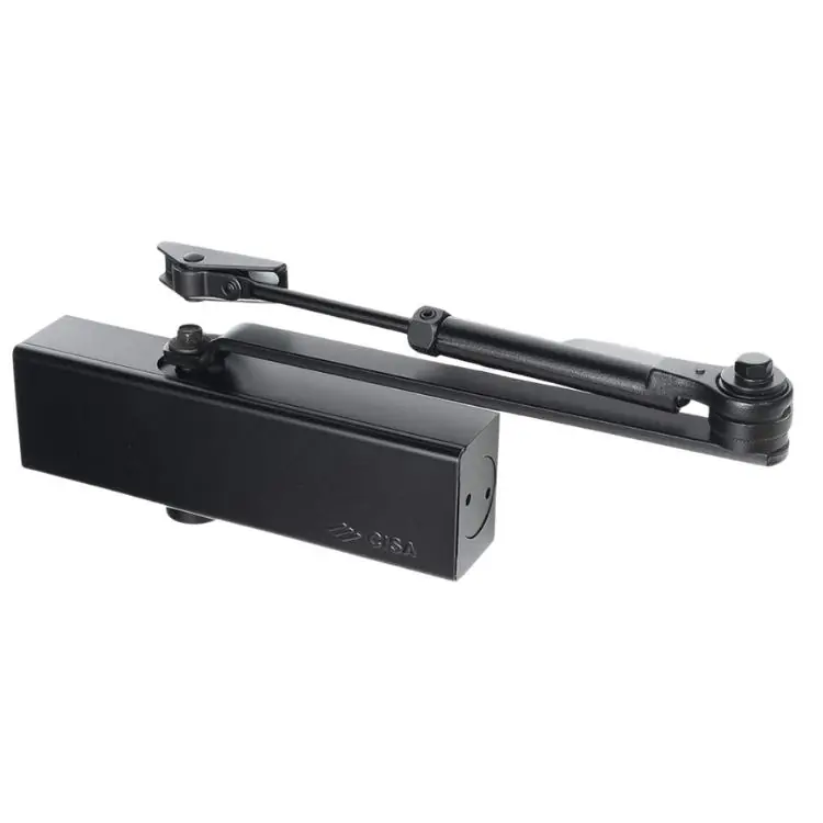 Chiudiporta aereo C1511 Professional Plus 2 Cisa, con arresto, forza di chiusura 2-4, portata 80 Kg, finitura Nero Opaco Fabrieksprijs