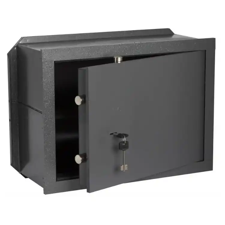Bestel Nu Cassaforte a muro 82010.31 Cisa, con chiave, 2 catenacci orizzontali, 1 ripiano, dimensioni 360x240x200 mm
