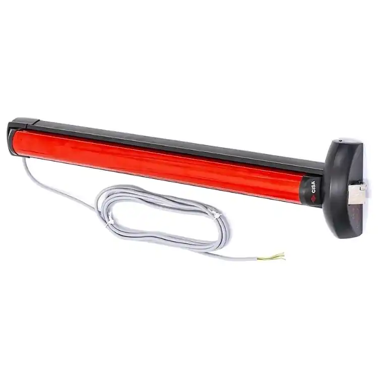 Antipanico motorizzato 59851.10 eFAST Cisa, con scrocco laterale, lunghezza 1200 mm, finitura Nero e Rosso Bestseller