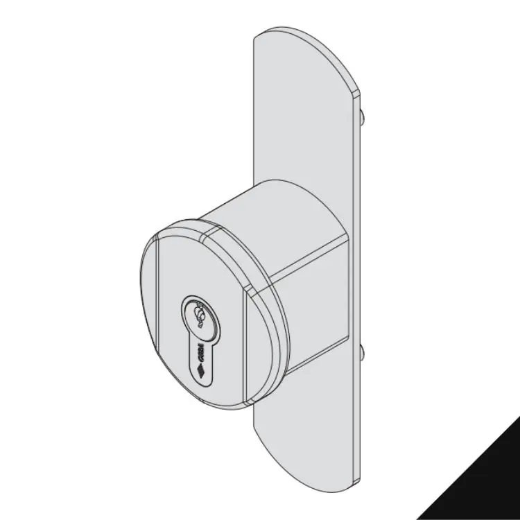 Superprijs Pomolo fisso con cilindro 07078.65 Cisa, per Maniglione antipanico serie PRESTIGE, interasse 90 mm, finitura Nero