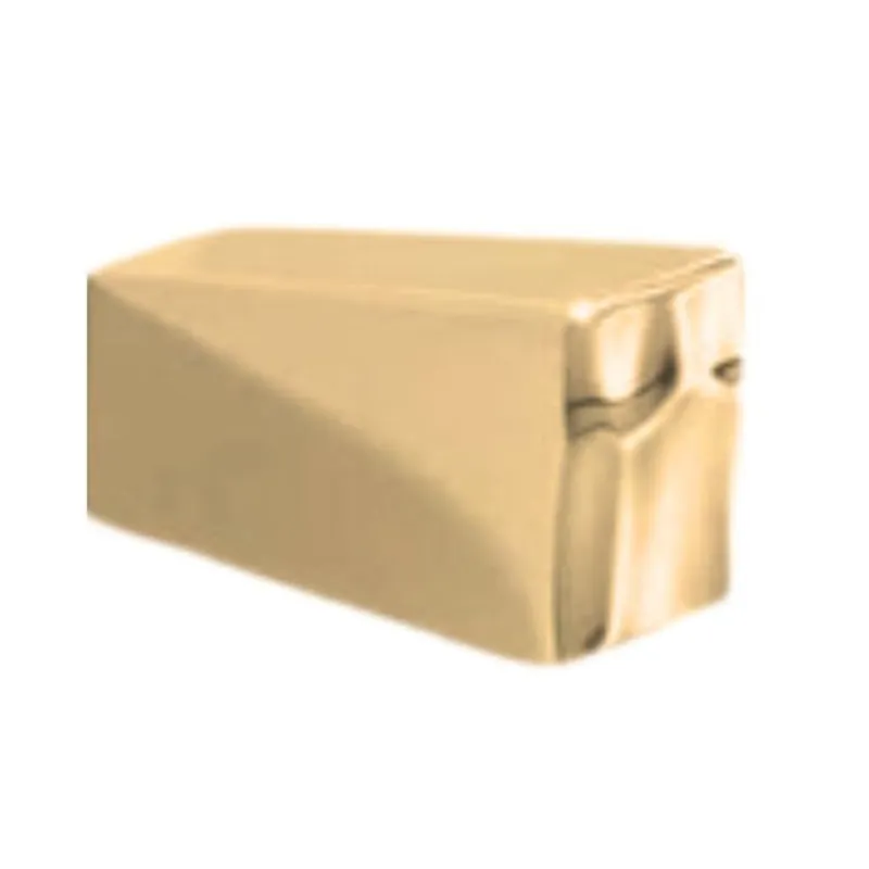 Laatste Versie Pomolo MB00934 Confalonieri per mobile, dimensione 16x16 mm, sporgenza 25 mm, Ottone finitura Lucido