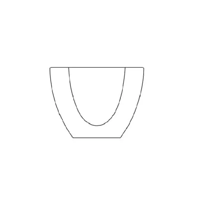 Pomolo LIB0098 Confalonieri per mobile, dimensioni 19x25 mm, finitura Oro Lucido Merkproduct