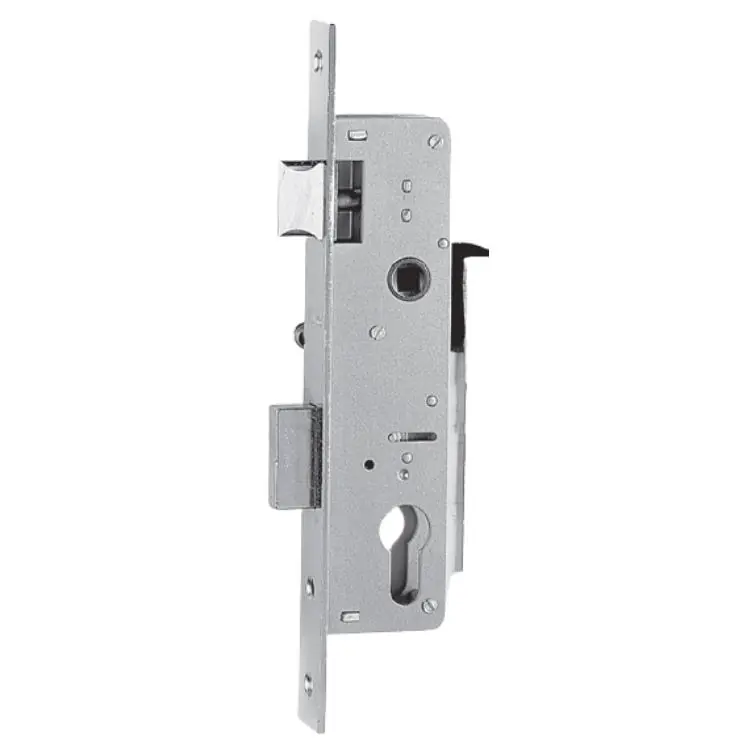 Serratura da infilare Iseo per montante, con scrocco e catenaccio, foro Yale, entrata 25 mm, frontale 22x3 mm, Acciaio Inox Voordeelprijs