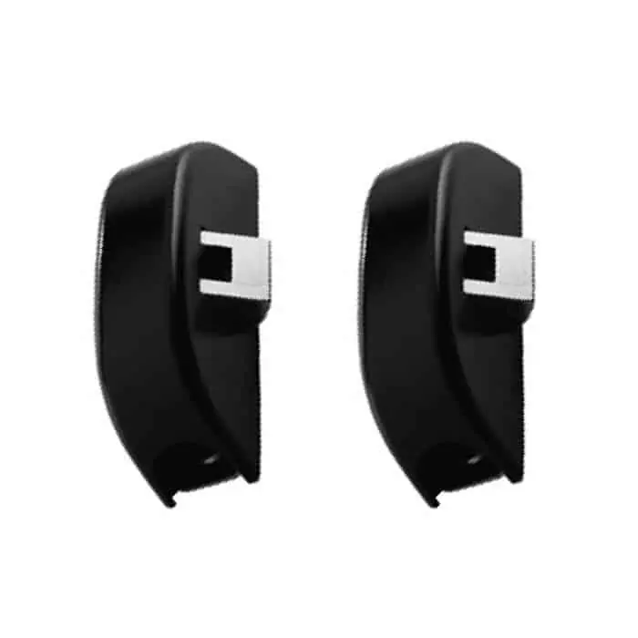 Coppia di Scrocchi ISEO per antipanico Idea Base, chiusura laterale superiore e inferiore, colore verniciato nero Tijdelijk Beschikbaar