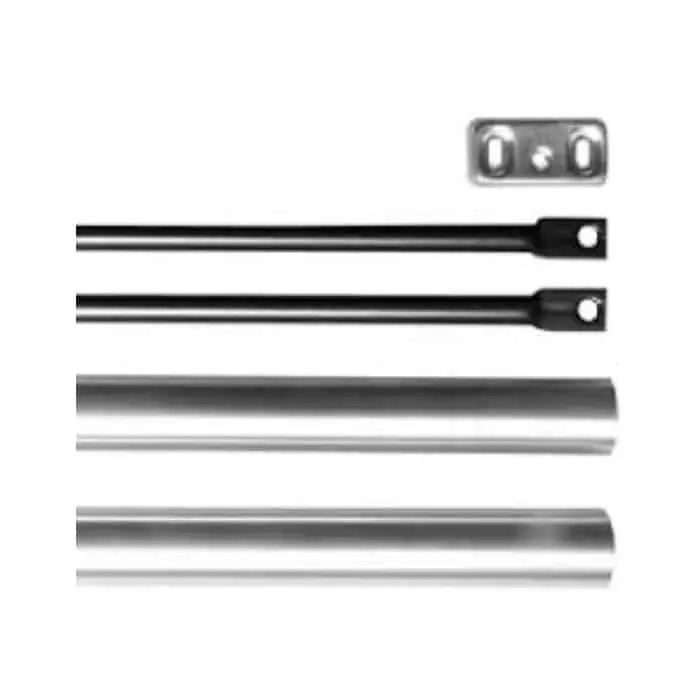 Aste e coperture ISEO per antipanico Idea e Push, per porta di altezza massima 3400 mm, colore grigio metal Veilige Betaling