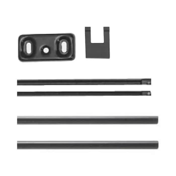 Aste e coperture ISEO per antipanico Idea e Push, per porta di altezza massima 2400 mm, colore nero Veilige Betaling