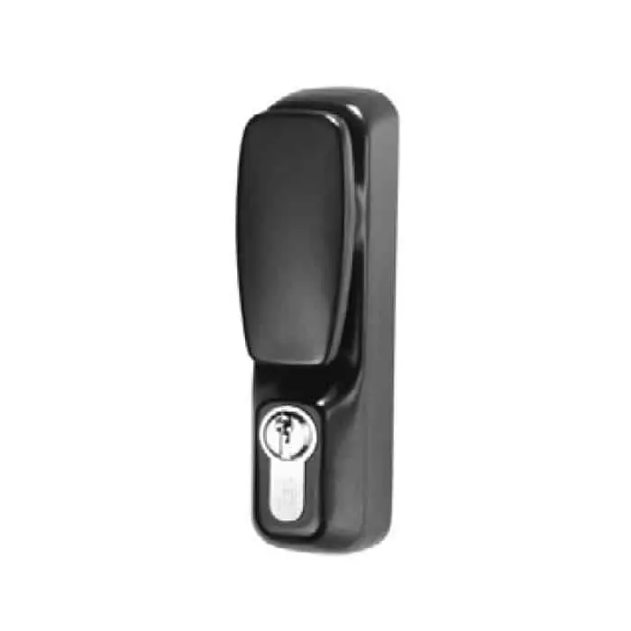 Comando esterno Trim per antipanico ISEO, con pomolo fisso e cilindro codice 820930109, colore nero Shop Nu