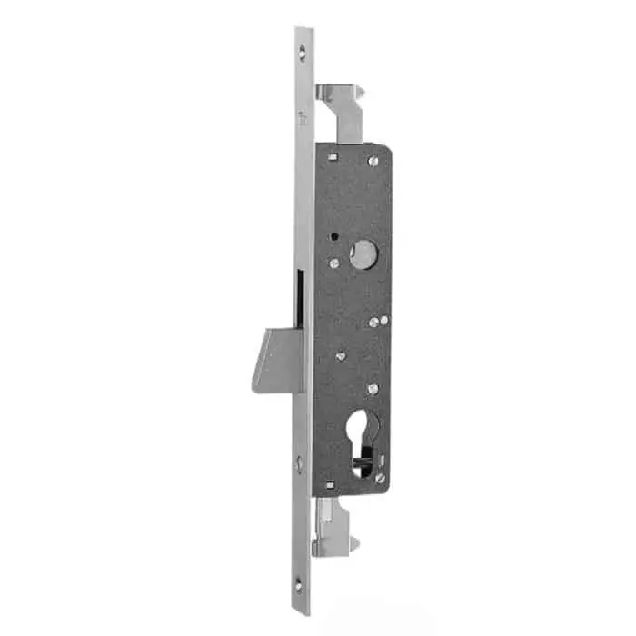 Alleen Vandaag Serratura da infilare ISEO Electa, chiusura triplice, catenaccio rotante, frontale 24x3 mm in acciaio Inox, entrata 25 mm