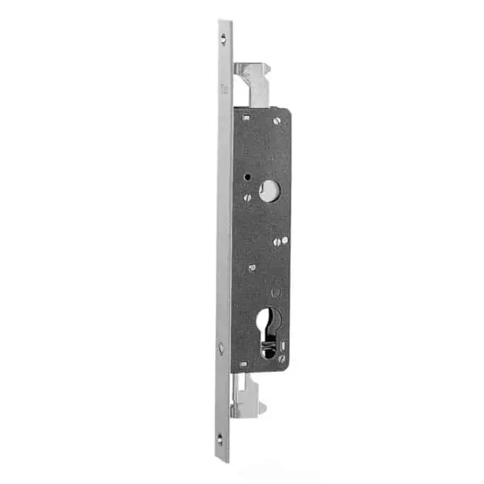 Serratura da infilare ISEO Electa, chiusura duplice alto/basso, frontale 24x3 mm in acciaio Inox, entrata 35 mm Direct Beschikbaar