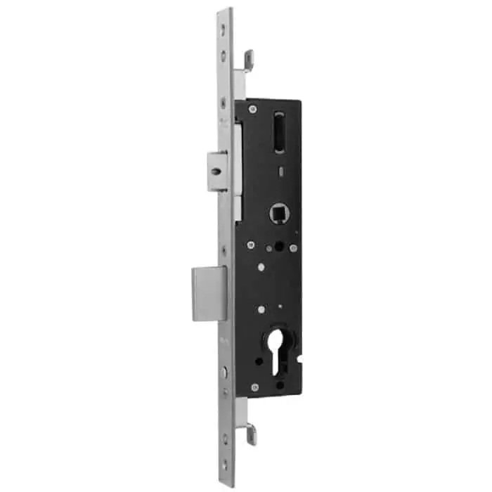 Beperkte Voorraad Serratura Performa 727511 Iseo per serramenti metallici, entrata 25 mm, interasse 92 mm, frontale piatto 313x24x3 mm, Acciaio Inox