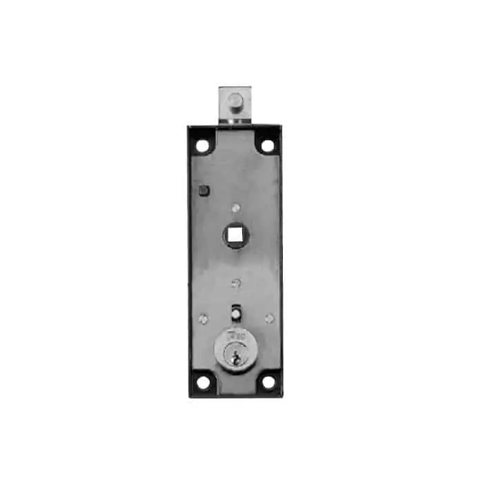 Serratura ISEO verticale per serranda, sporgenza cilindro 14 mm, catenaccio con perno 9x8 mm, scatola verniciata Merkproduct