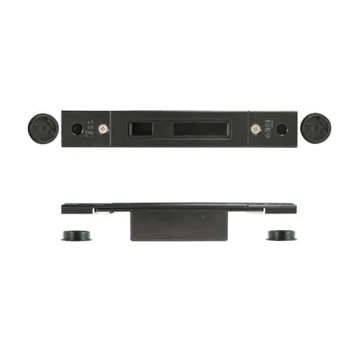 Contropiastra chiusa regolabile ISEO, per deviatori Performa, dimensioni 29x186 mm, colore nero verniciato Dagaanbieding