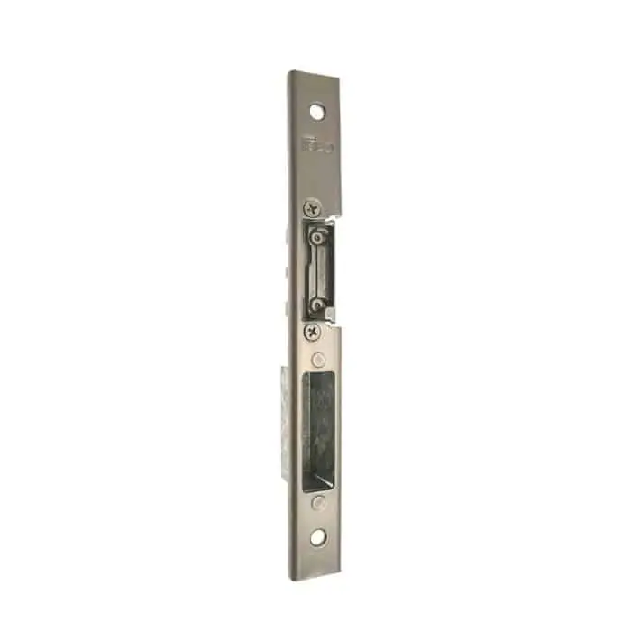 Contropiastra chiusa regolabile ISEO per serratura Multiblindo, dimensione 24x6x220 mm, destra, colore acciaio Direct Beschikbaar