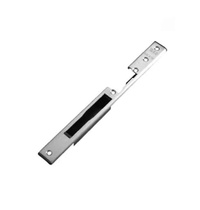 Contropiastra chiusa ISEO sinistra, frontale a U, dimensioni 250x24x6 mm, colore acciaio Inox satinato Laatste Versie
