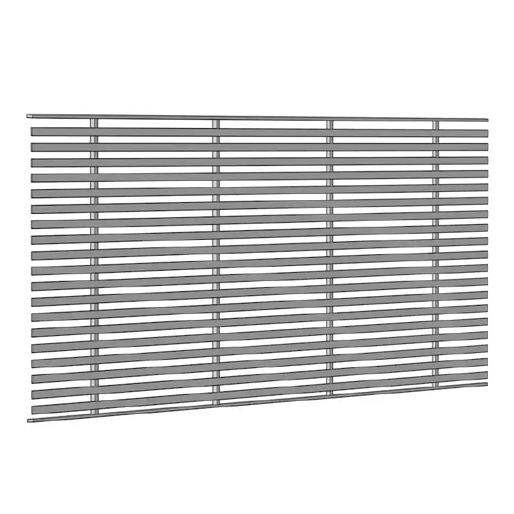 Pannello Torino 19 Gonzato per ringhiera, con barre orizzontali piatte 4x25 mm, dimensioni 1016x2244 mm Gereduceerde Prijs