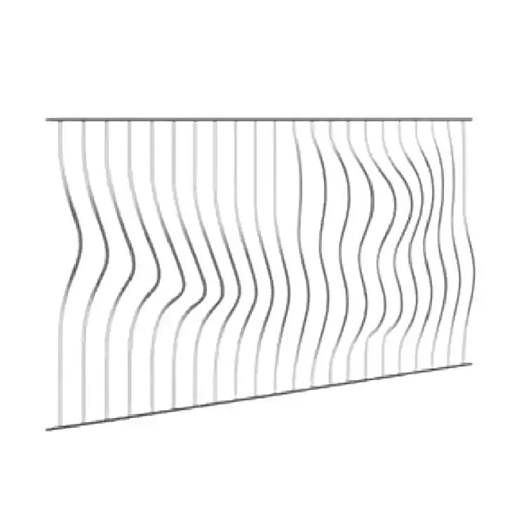 Pannello Napoli 10B Gonzato per ringhiera, dimensioni 1016x2376 mm, sezione 12 mm Dagaanbieding