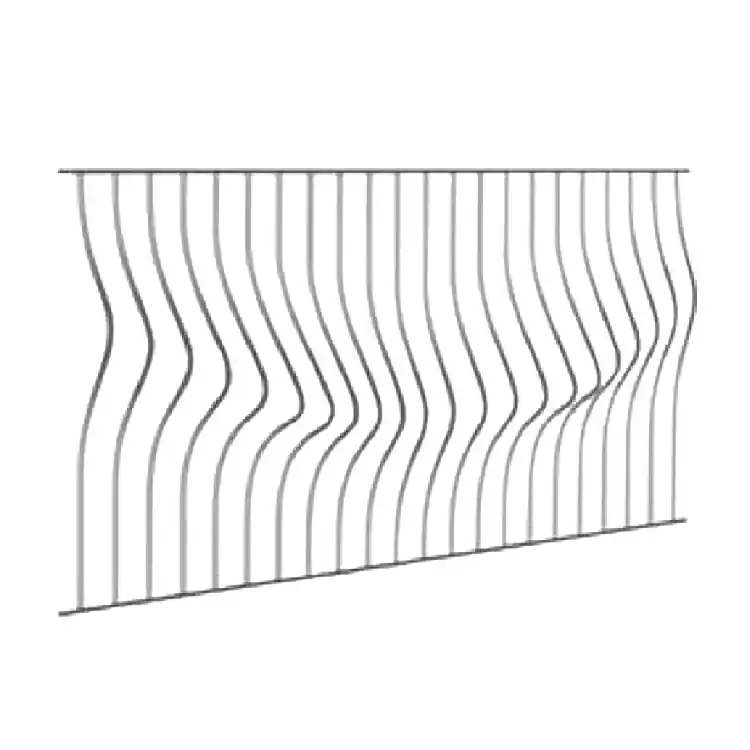 Pannello Napoli 10A Gonzato per ringhiera, dimensioni 1016x2376 mm, sezione 12 mm Actieprijs