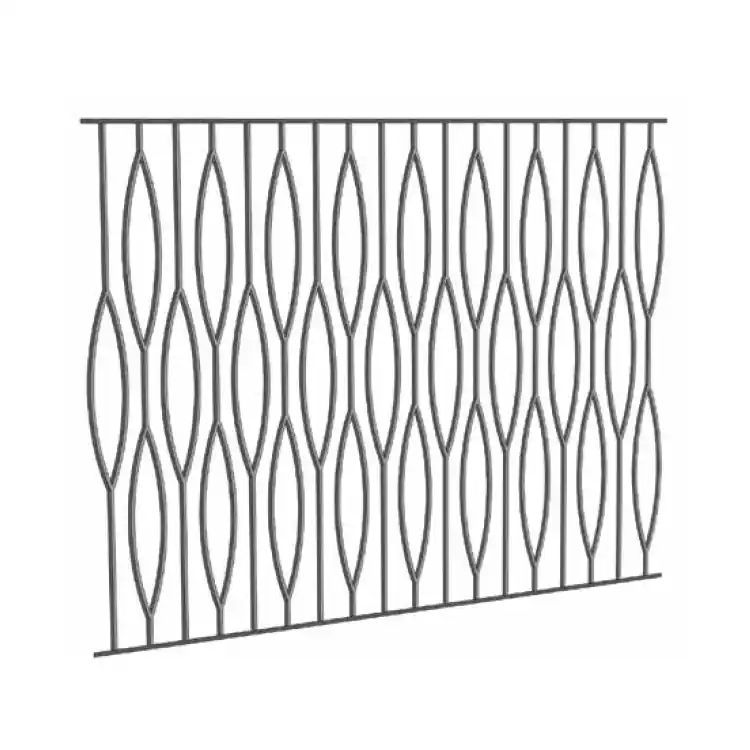 Weekendaanbieding Pannello Firenze 3 Gonzato per ringhiera, con asole, dimensioni 1016x1944 mm, sezione 8x14 mm