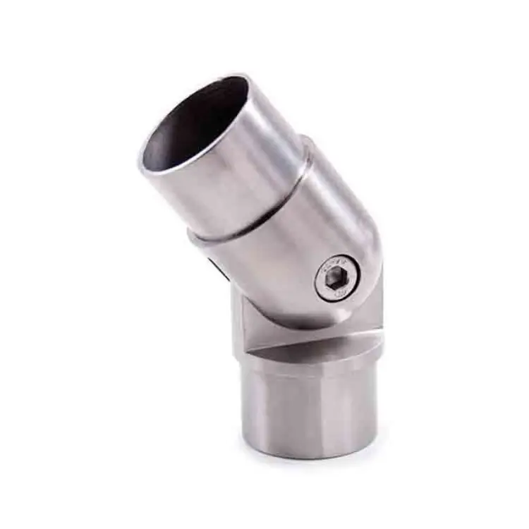 Giunzione snodata IAMDesign per tubo corrimano, dimensioni 2x42,4 mm, Acciaio Inox finitura Satinata Uitverkoop