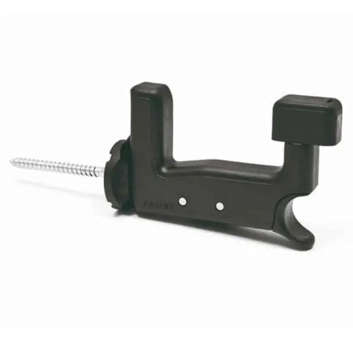 Exclusieve Aanbieding Fermaimposte Super Top Grillo, spessore anta 44 a 60 mm, fissaggio a vite 70 mm, materiale nylon, finitura Nero