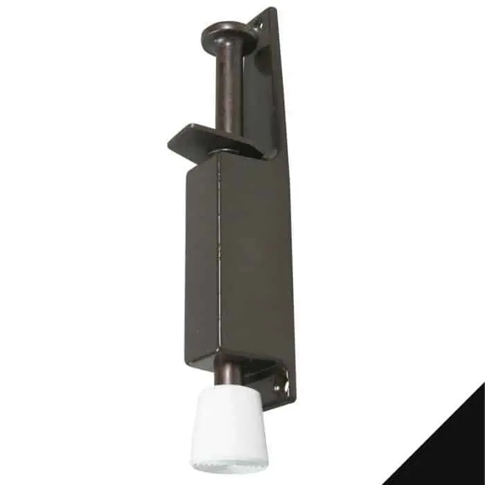 Laatste Versie Fermaporte a pedale 241 Ibfm, modello Piccolo, lunghezza 130-162 mm, finitura Verniciato Nero