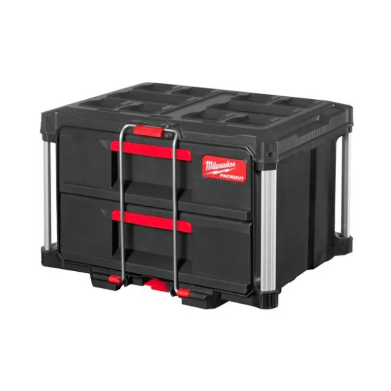 Koop Online Cassettiera portautensili Packout Milwaukee, 2 cassetti, portata 22 Kg, dimensione 363x564x414 mm