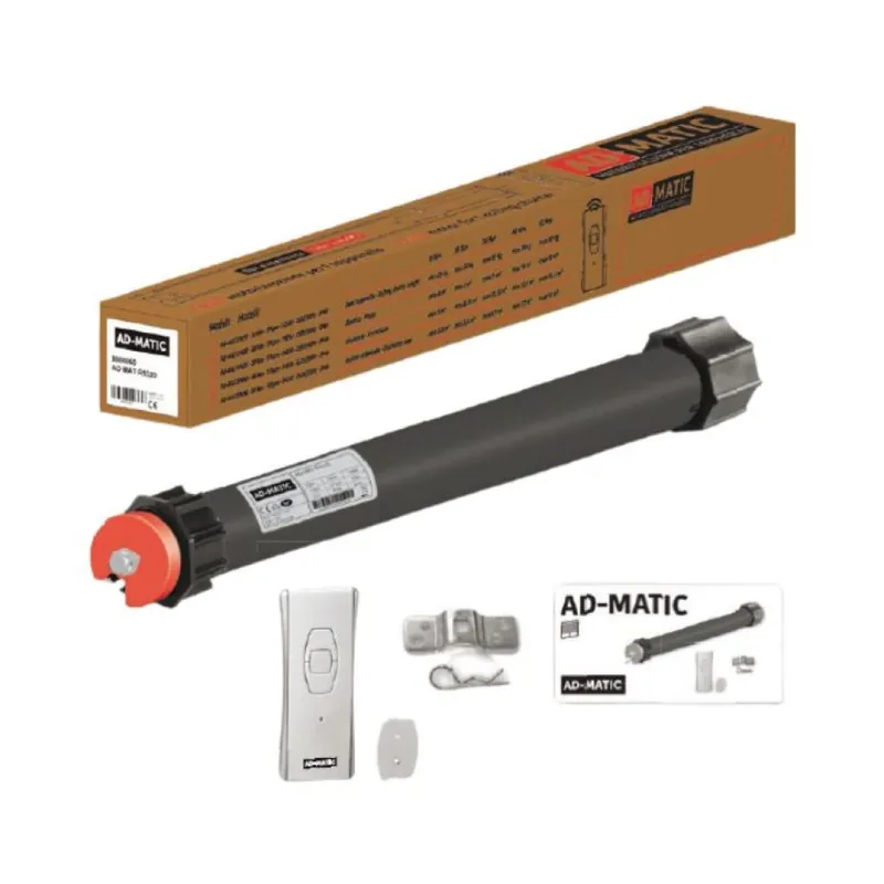 Beperkte Voorraad Kit motore tubolare Matr1030 AD-MATIC per rulli diametro 60 mm, lunghezza 579 mm, portata 55 Kg, coppia 30 Nm, 120W 230V, finecorsa radio, telecomando 1 canale