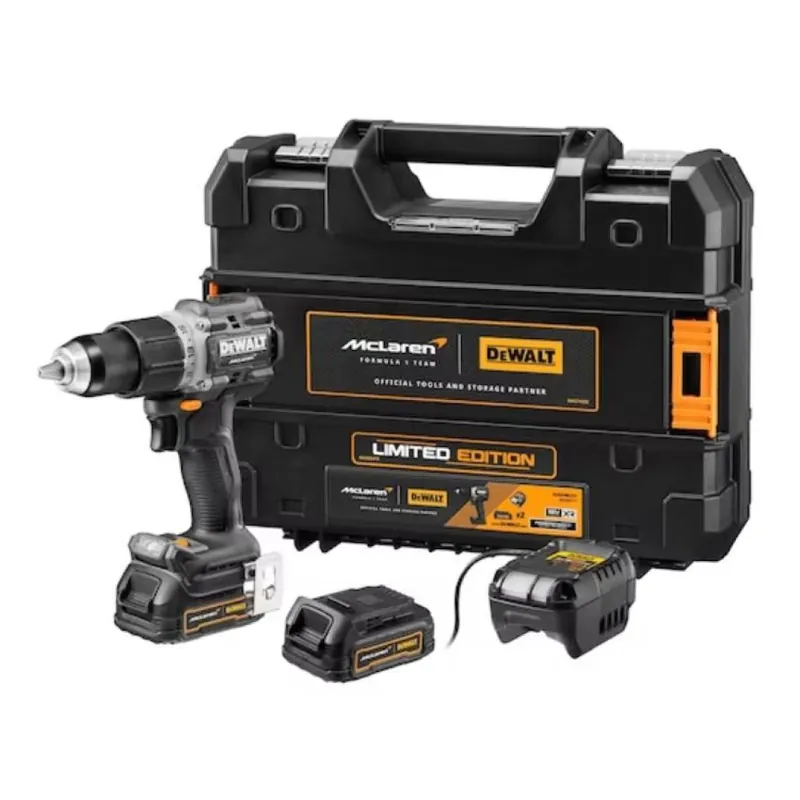 Trapano avvitatore a percussione Powerstack McLaren 18V XR Dewalt, per settore automobilistico, con batterie e valigetta Tstak Lage Kosten