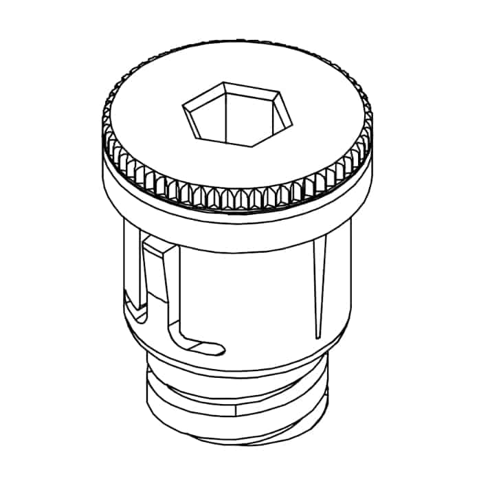 Compensatore Skatto 06501 Giesse per fissaggio telaio in alluminio, regolabile, vite 24,7 mm Must-Have