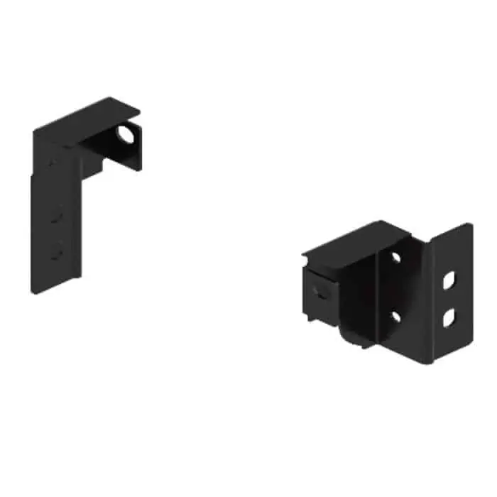 Supporto per schianale Z30N000S.04 Blum per sistema Tandembox, altezza 81,5 mm, finitura Nero Terra Hoge Kwaliteit