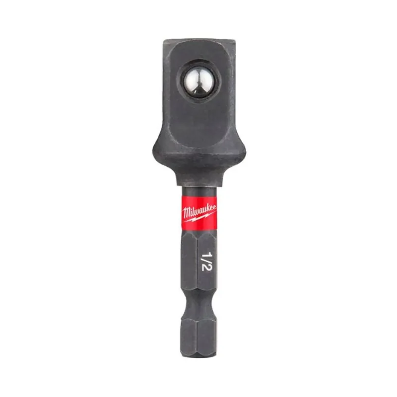 Adattatore Shockwave Milwaukee per avvitatore ad impulso, 1/4 esagonale-1/2 quadro, lunghezza 55 mm Koop Vandaag