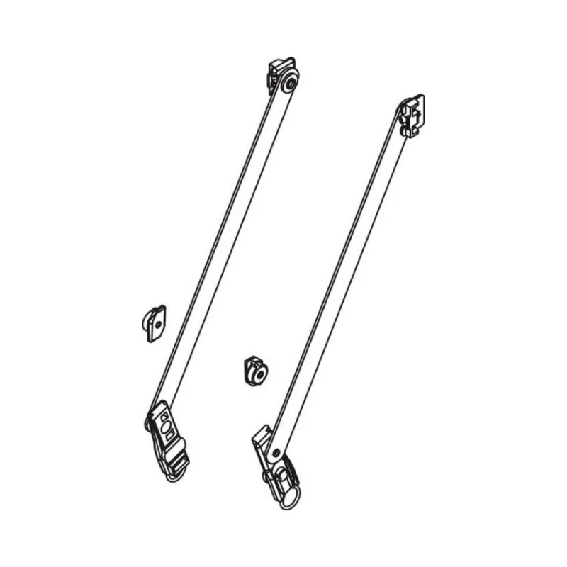 Braccio limitatore Rallenty 02040 Giesse, per anta e vasistas, profilo CU, lunghezza asta 250 mm, Acciaio Inox Beste Prijs