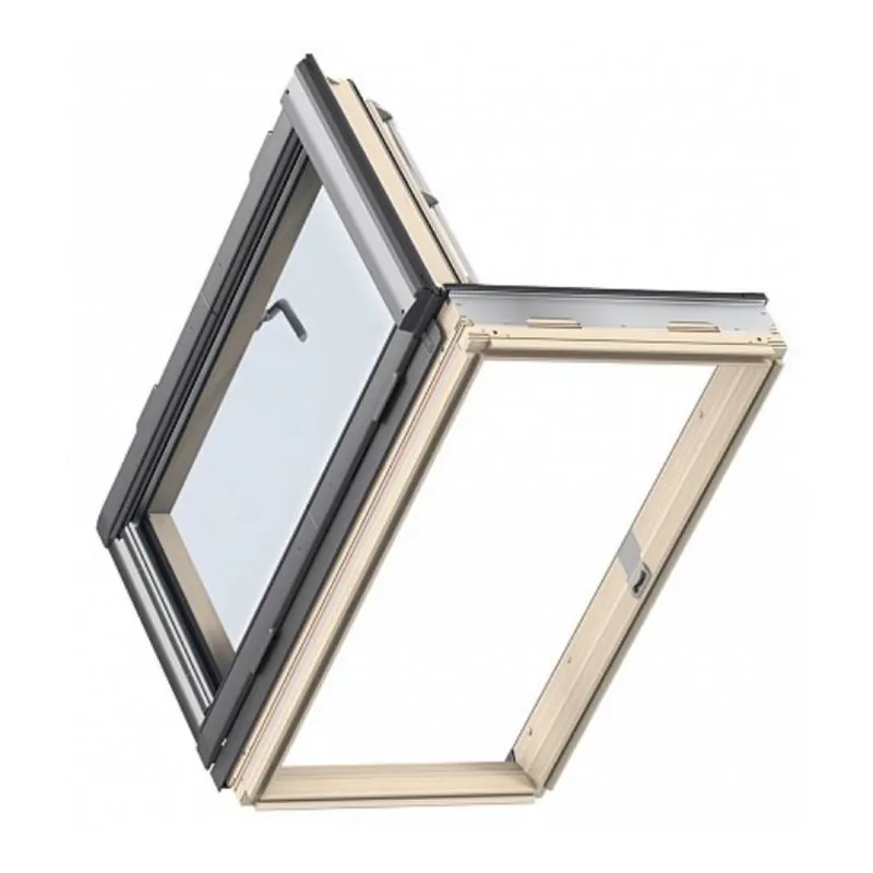 Finestra Velux GXL MK04 a libro manuale, per linea vita uscita tetto, dimensioni 780x980 mm, Legno finitura Naturale Actieprijs