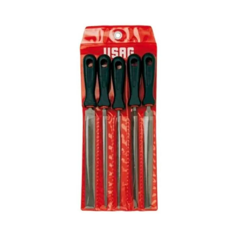 Set 5 lime 990 B2/SE5 Usag, taglio bastardo, impugnatura in plastica Tijdelijk Beschikbaar