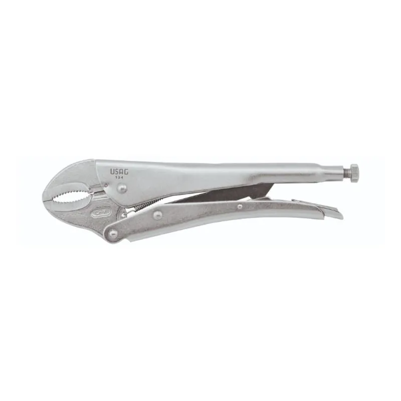 Koopje Pinza autobloccante 134 Usag per vite, con ganasce concave, apertura 0-42 mm, Acciaio finitura Nichelata