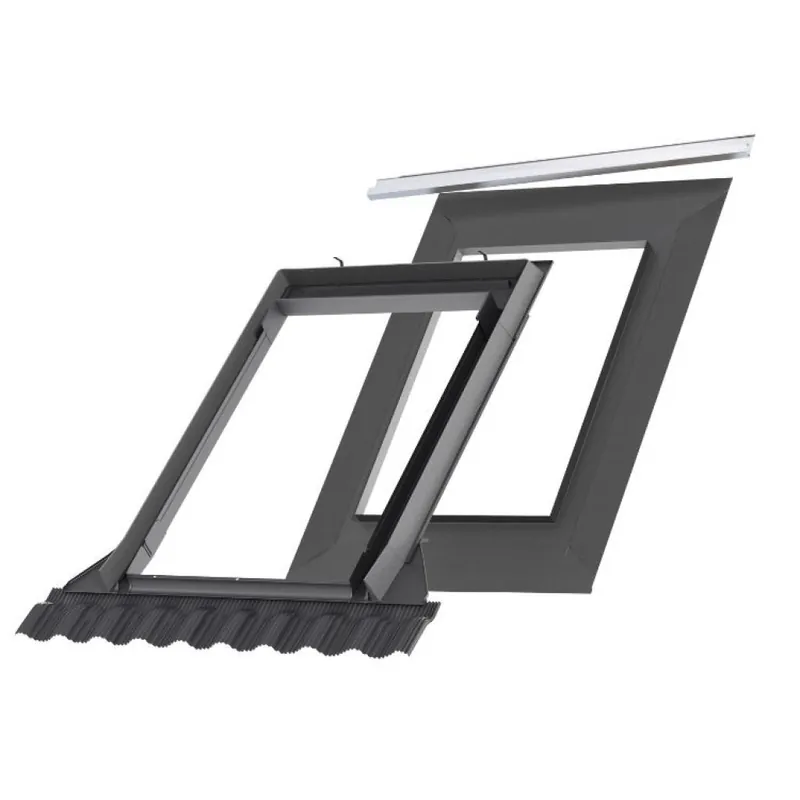 Laatste Versie Raccordo EDW Velux per tetto con copertura sagomata + collare impermeabile BFX , dimensioni 780x980 mm