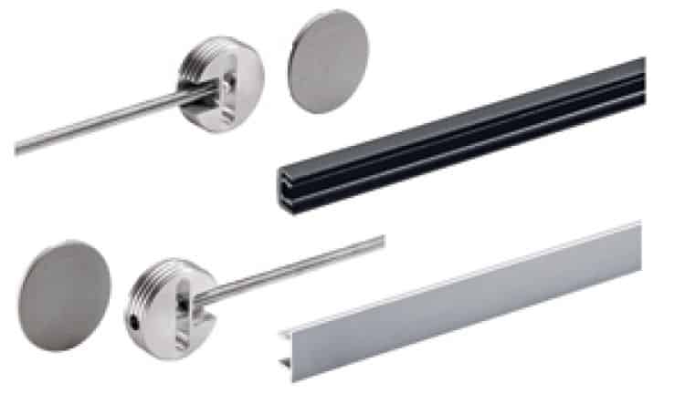 Kit asta di raddrizzamento Hettich 9 117 303 per scorrevole, rasabile, lunghezza 2000 mm, altezza anta 2600 mm Beperkte Voorraad