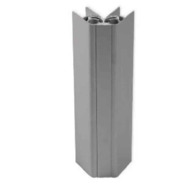 Angolo snodato Noline 80945 Emuca, altezza 150 mm, per zoccolo in alluminio, finitura Anodizzato Argento Goedkoop