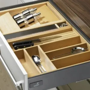 Portaposate in legno Hettich 9 079 209 per cassetto OrgaTray 250, lunghezza mobile 900 mm, colore Faggio Meest Verkocht