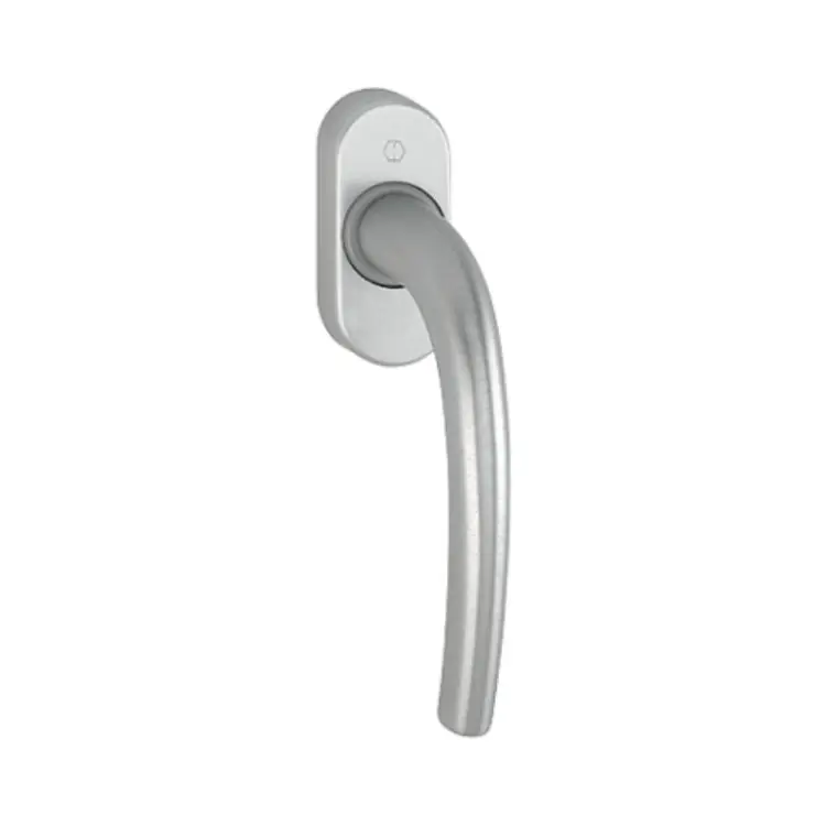 Beperkt Aanbod Maniglia martellina Dk Seattle Hoppe per serramento, lunghezza quadro 7x45 mm, Alluminio finitura Cromo Satinato F94-1